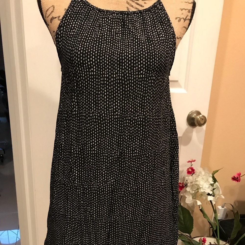 Mo:Vint Black and White Tank Dress with Beaded lining NWT - Picture 2 of 5